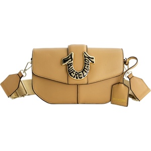True Religion Bag, Women’s Faux Leather Crossbody Purse with Adjustable Shoulder Strap(Camel)