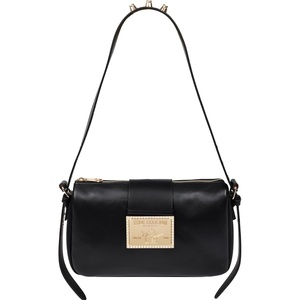 True Religion East West Crossbody Handbag, Belt Buckle Accent Shoulder Purse with Adjustable Strap and Snap Zip Closure, Gold Tone Logo, Black | Belt Buckle Accent Shoulder Purse with Adjustable Strap and Snap Zip Closure, Gold Tone Logo