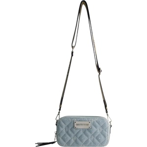 True Religion Hobo Bag, Women’s Striped Denim Crescent Handbag and Adjustable Chain Strap, Red