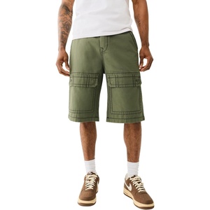 True Religion Men’s Big T Vinny Cargo Short | Slim Fit with Flap Pockets(Kalamata)