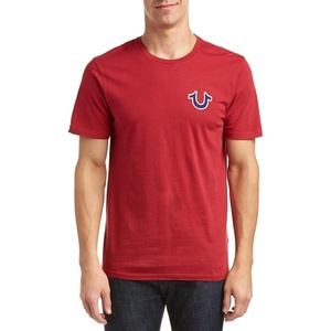 True Religion Men’s Buddha Logo Crew Neck Tee Shirt(Ruby Red)