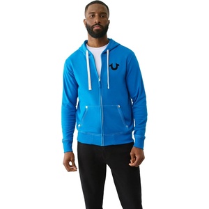 True Religion Men’s Buddha Logo Zip Hoodie(Imperial Blue)