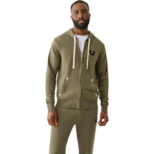 True Religion Men’s Buddha Logo Zip Hoodie(Kalamata)