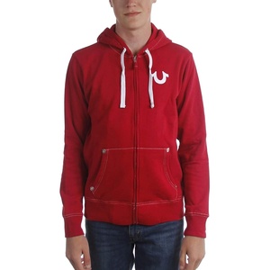 True Religion Men’s Buddha Logo Zip Hoodie(Ruby Red)