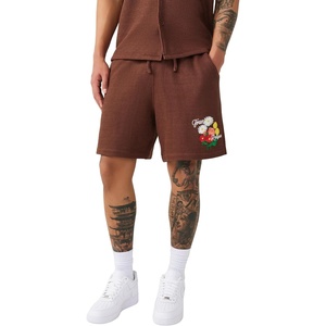True Religion Men’s Knit SweatShorts – Drawstring Waist, Soft Textured Fabric