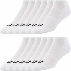 True Religion Mens No Show Socks for Men, 6 & 12 Pairs Athletic Soft Socks(12 Pairs: White)