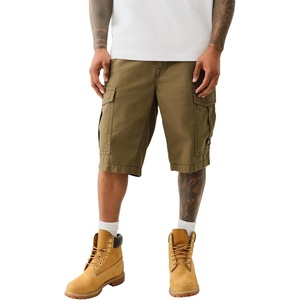 True Religion Men’s Relaxed Sn Cargo Flap Short | Cargo Shorts with Flap Pockets(Kalamata)