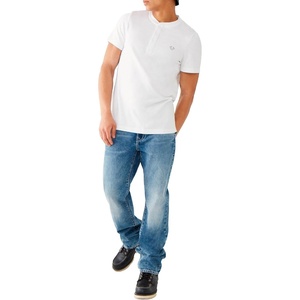 True Religion Men’s Ricky Big T Straight Leg Denim Jeans for Men(Light Breaker)