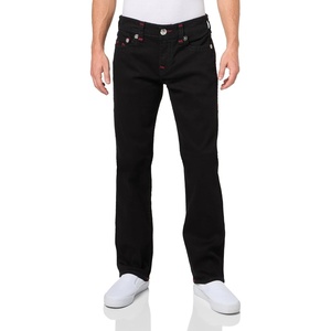 True Religion Men’s Ricky Super T Nf Rope Hs(Rinse Black)