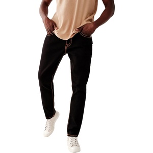 True Religion Men’s Rocco Flap Super T 32 Inseam(2sb Body Rinse Black)