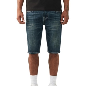 True Religion Men’s Rocco Single Needle NF Short – Premium Fabric Blend, Signature Style, Statement Fit(Jackknife Dark Wash)