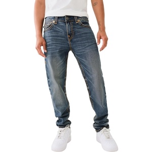 True Religion Men’s Rocco Super T 1/2″ Flap with 32″ Inseam(Queens Dark Wash)