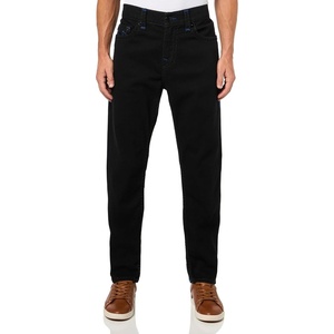 True Religion Men’s Rocco Super T Jeans | Skinny Slim Fit, 32-Inch Inseam, Non-Flap Pockets(Body Rinse Black)