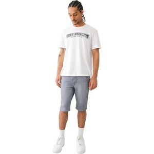 True Religion Men’s Rocco Super T Short Flap 1/2″ Overdye(Esplanade Gardens Grey Wash)