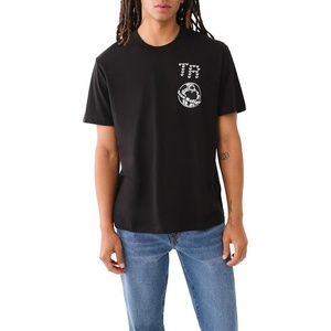 True Religion Men’s Ss Multi Graphic Tee(Jet Black)
