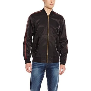 True Religion Men’s Two Tone Reversible Bomber Jacket(Black/Vintage Red)