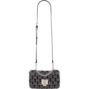 True Religion Shoulder Bag, Black | Horseshoe Quilted Flap Purse with Chain Handle, Removable Crossbody Strap and Gold Hardware