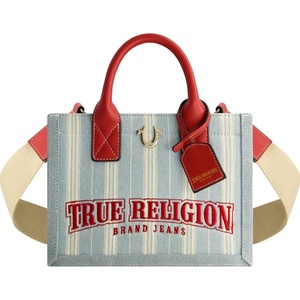 True Religion Tote Bag, Women’s Mini Handbag with Adjustable Shoulder Strap, Denim, One Size | Women’s Mini Handbag with Adjustable Shoulder Strap
