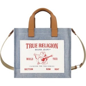 True Religion Tote, Women’s Travel Shoulder Bag with Adjustable Strap(Blue)