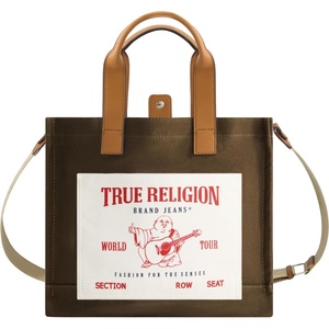 True Religion Tote, Women’s Travel Shoulder Bag with Adjustable Strap(Olive)