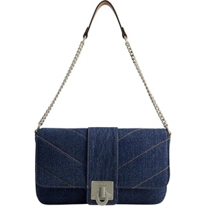 True Religion Women’s Denim Shoulder Bag Purse, Mini Handbag with Chain Strap | Denim(Dark Denim)