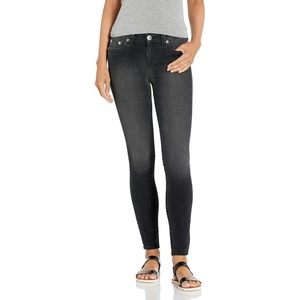 True Religion Women’s Jennie Mid Rise Curvy Fit Skinny Ankle Jean – Skinny Jeans for Women, Comfortable & Trendy(Grunge Street)