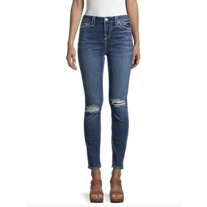 True Religion Women’s Jennie Mid Rise Curvy Fit Skinny Ankle Jean – Skinny Jeans for Women, Comfortable & Trendy(Medium Sleep Walking Destroyed)