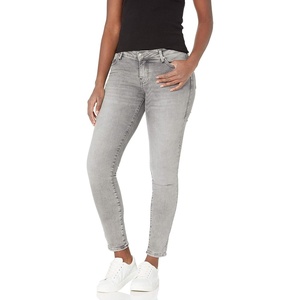True Religion Women’s Jennie Mid Rise Curvy Fit Skinny Ankle Jean – Skinny Jeans for Women, Comfortable & Trendy(Washed Grey)