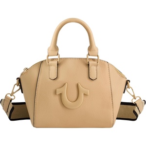 True Religion Women’s Satchel Bag, Small Crossbody Purse Handbag with Adjustable Removable Shoulder Strap(Camel)