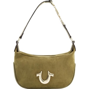 True Religion Women’s Shoulder Bag Purse, Hobo Handbag with Eyelet Strap(Olive)