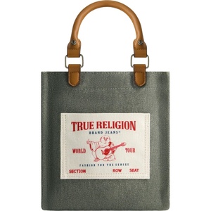 True Religion Women’s Tote Bag, Buddha Pocket Travel Shoulder Handbag with Adjustable Removable Crossbody Strap(Sage)