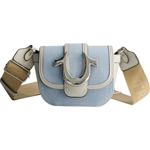 True Religion Women’s True Religion Crossbody Bag, Women’s Faux Leather Mini Handbag With Adjustable Shoulder Strap(Light Blue)