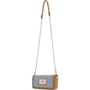 True Religion Women’s Zip-Around Wallet with Chain Strap, Denim, One Size | Compact profile with multiple card slots for everyday carry.