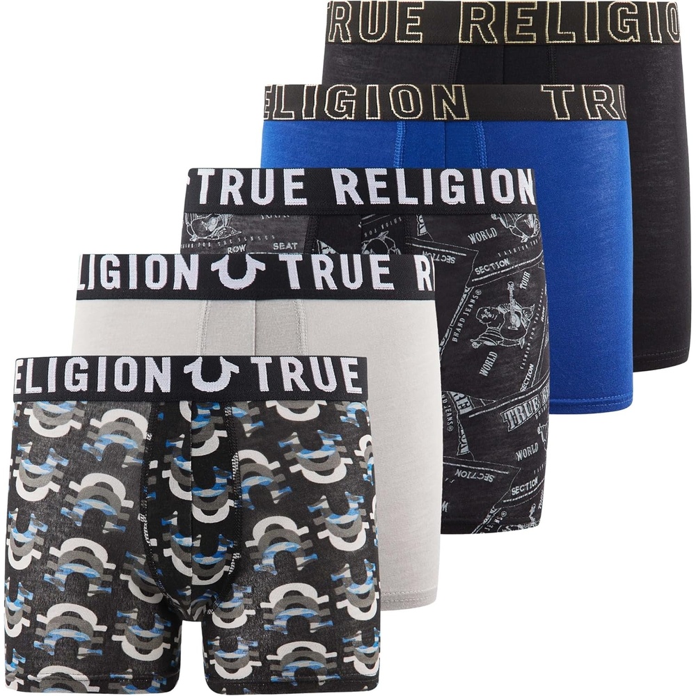 image:imageTrue Religion Boys Underwear 5 Pack Modal Premium Boxer Briefs Boys 618Blue Pack