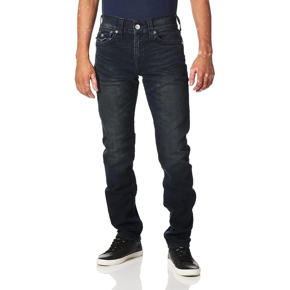 image:imageTrue Religion Mens Geno Big T Slim Fit Straight Leg Jean with FlapLast Call