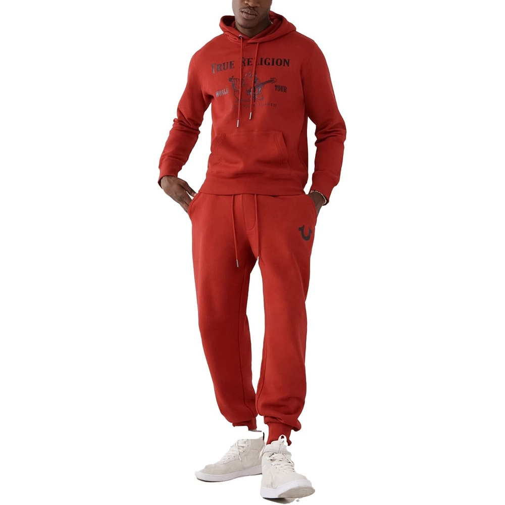 image:imageTrue Religion Mens Metallic Horseshoe JoggerTrue Red