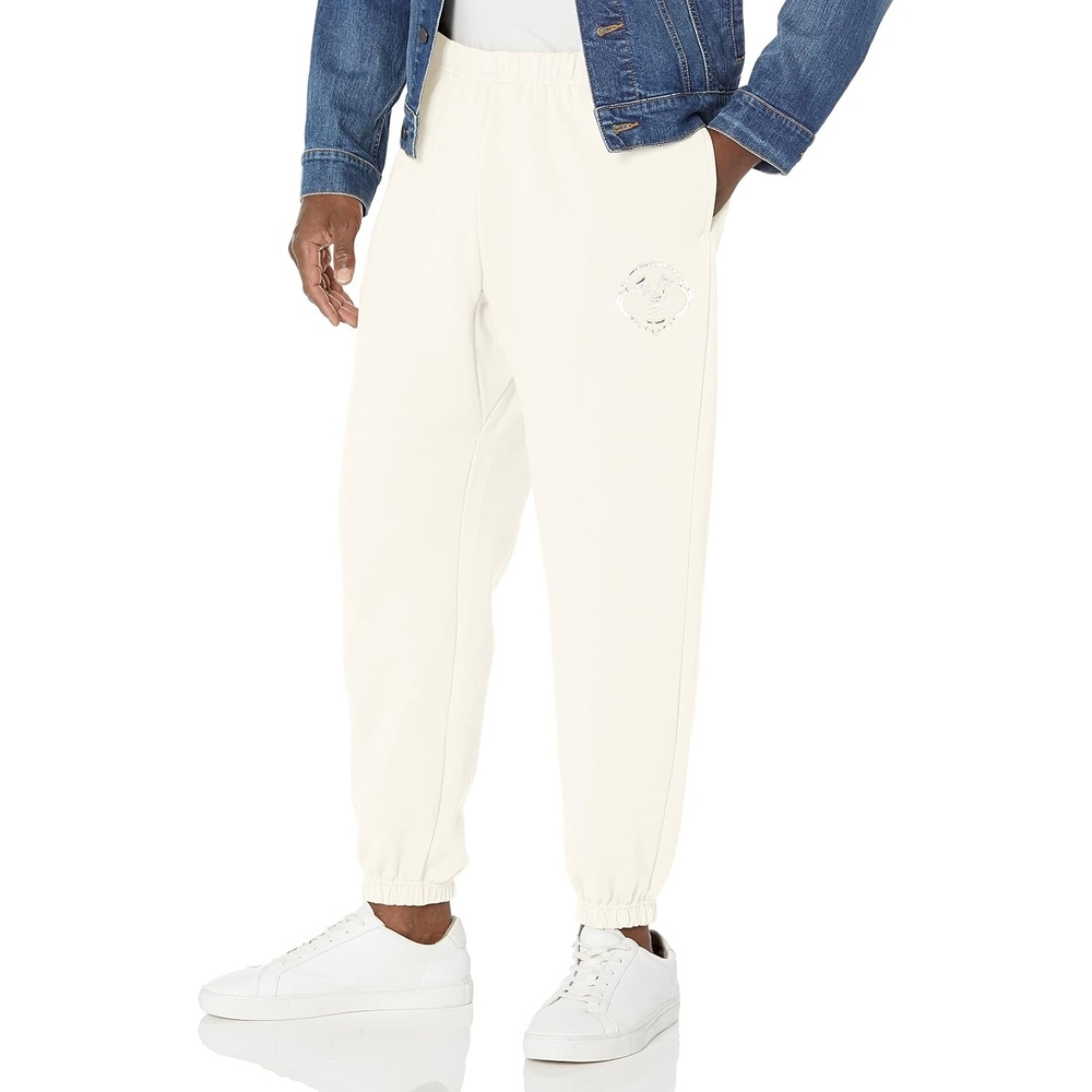 image:imageTrue Religion Mens Relaxed Buddha Face JoggerWinter White