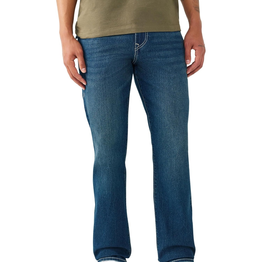 image:imageTrue Religion Mens Ricky Sn Flap StraightDark Lunar Shadow Wash