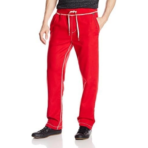 image:imageTrue Religion Mens Wide Leg Big T Stitch SweatpantsTrue Red