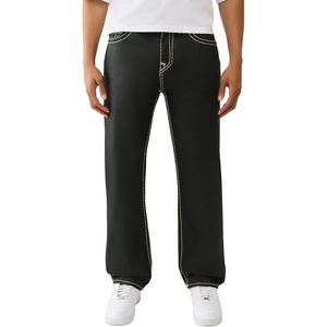 True Religion Coated Bobby Super T Flap Jeans for Men | 32” | Men’s Flap Pocket Jeans