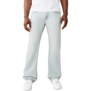 True Religion Men’s Billy Super T Bootcut Jean – Premium Denim, Stretch Comfort, Iconic Stitch Detail
