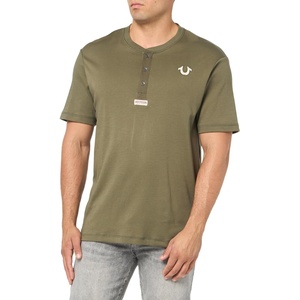 True Religion Men’s Ss Bio Henley(Kalamata)