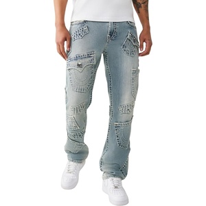 True Religion Men’s Supert Ricky Flp MLTI Pkt 34in(Grendal Light Wash)