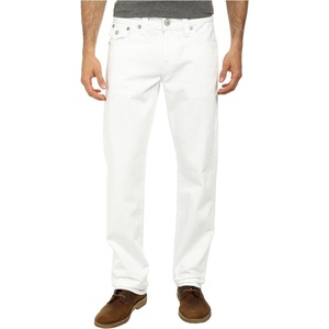 True Religion Men’s Wide Leg Big T Stitch Sweatpants(Optic White)